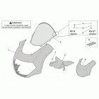 RSV 1000 Tuono Передняя облицовка