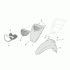 Scarabeo 100 4T E2 Передний корпус - облицовка 2