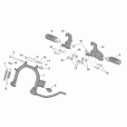 Scarabeo 100 4T E2 Подножки и боковая подставка