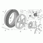 Scarabeo 100 4T E2 Переднее колесо- дисковые тормоза