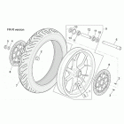 RSV 1000 Tuono R-rf version front wheel