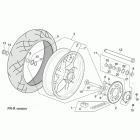 RSV 1000 Tuono R-rf version rear wheel