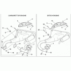 SR 50 H2O (Ditech+Carb.) Глушитель