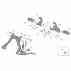 Scarabeo 50 Ditech Подножки и боковая подставка