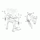 Scarabeo 125-150-200 (Rotax Engine) Центральная подножка