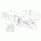 Scarabeo 125-200 E2 (Piaggio Engine) Передний суппорт тормозной