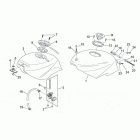 RS 50 Tuono Топливный бак