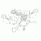 SR 50 H2O (Ditech+Carb.) Руль-панель приборов