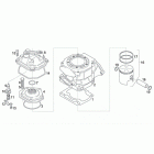 RS 125 Tuono Цилиндр - головка - поршень