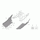 Leonardo 125-150 ST Central body - side fairings