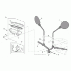 Scarabeo 50 Ditech Руль-панель приборов
