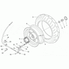 SR 50 H2O (Ditech+Carb.) Заднее колесо - барабанный тормоз