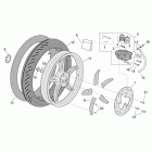 Scarabeo 50 Ditech Заднее колесо - дисковый тормоз