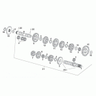 RS 125 Tuono Трансмиссия