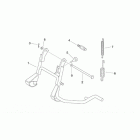 Mojito Custom 50 2T (Aprilia Engine) Центральная подножка