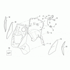 Leonardo 250-300 (Minarelli Engine) Front body - internal shield