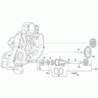 RS 125 Tuono Водяной насос в сборе