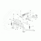 Leonardo 250-300 (Minarelli Engine) Центральная подножка