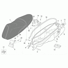 Leonardo 250-300 (Minarelli Engine) Saddle and helmet compartment
