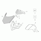 Leonardo 125-150 ST Front body - front fairing 2