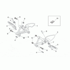 RS 50 Tuono Front footrests