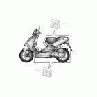 SR 50 H2O (Ditech+Carb.) Central and rear body decal