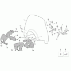 Scarabeo 125-200 E2 (Piaggio Engine) Front body - handguard