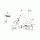 Leonardo 250-300 (Minarelli Engine) Наклейки