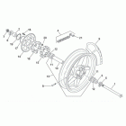 RS 125 Tuono Заднее колесо