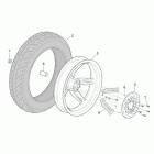 Scarabeo 125-150-200 (Rotax Engine) Заднее колесо