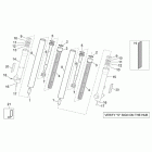 Scarabeo 125-200 E2 (Piaggio Engine) Showa front fork - hubs, sleeves