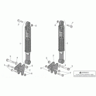 Atlantic 500 Задний амортизатор