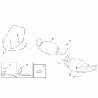 Leonardo 250-300 (Minarelli Engine) Front body - front fairing 1