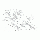 RS 125 Tuono Front footrests