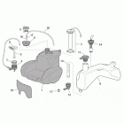 Scarabeo 50 Ditech Масляный и топливный бак