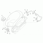 Mojito Custom 50 2T (Aprilia Engine) Saddle - handle