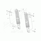 Leonardo 250-300 (Minarelli Engine) Задний амортизатор