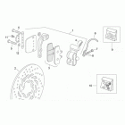 Leonardo 250-300 (Minarelli Engine) Передний тормозной суппорт