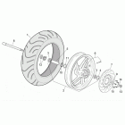 Leonardo 250-300 (Minarelli Engine) Переднее колесо