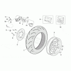 Leonardo 250-300 (Minarelli Engine) Rear wheel - rear caliper