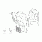 Scarabeo 125-200 E2 (Piaggio Engine) Front body - front shield