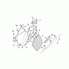 RSV 1000 Central body - rh fairings