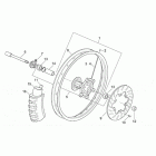 RX 50 95-02 + MX 50 Front wheel - enduro