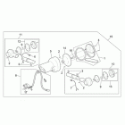 Scarabeo 125-200 E2 (Piaggio Engine) Фонарь задний
