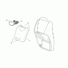 Scarabeo 125-200 E2 (Piaggio Engine) Front body  -  front cover