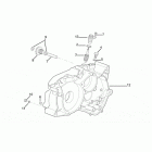 RX 50 95-02 + MX 50 Картер левая половина