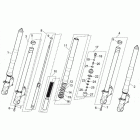 RST 1000 Futura Marzocchi front fork - hubs, sleeves