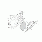 RSV 1000 Central body - lh fairings