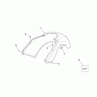 Scarabeo 125-200 E2 (Piaggio Engine) Задняя часть кузова 2