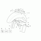 Scarabeo 125-200 E2 (Piaggio Engine) Переднее крыло